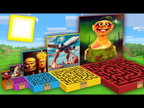 WHAT INSIDE this BRAINROT ALL SIZE MAZE HAMOOD HABIBI.EXE | TOK TOK MATAHN | POP SAHUR in Minecraft?