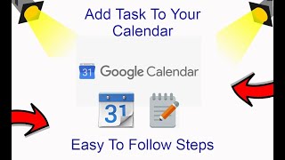 How To Add Task To Google Calendar