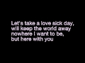 LoveSick day - lyrics Daniel Skye 