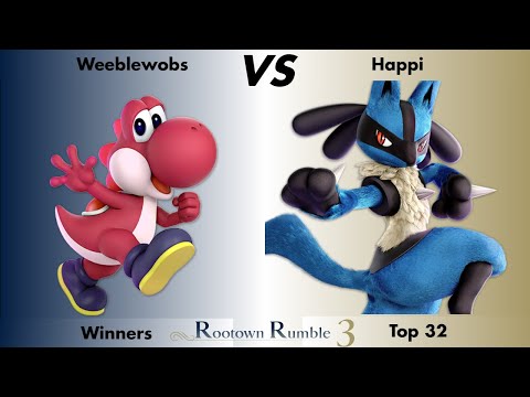 Weeblewobs (Yoshi) VS Happi (Lucario) | Rootown Rumble 3 | Winners Top 32