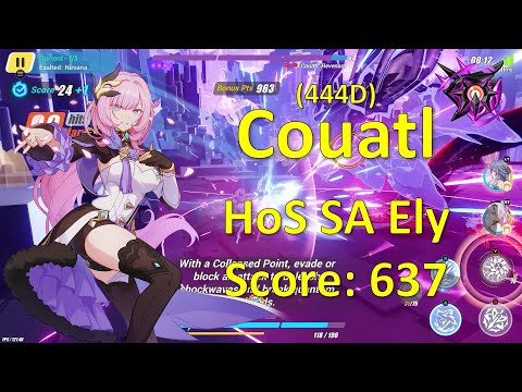 HI3 Abyss Superstring Dimension Nirvana (444D) - HoS SS Ely(ss2) vs Couatl - Weather Qua (637)