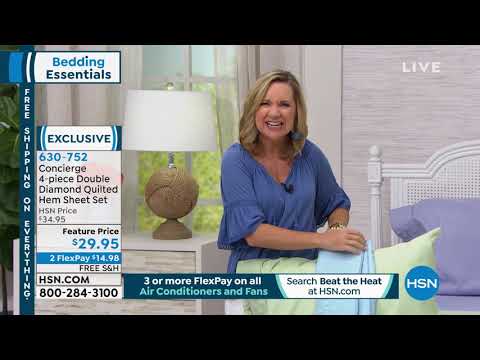 HSN | Bedding Essentials featuring Concierge Collection 05.15.2019 - 04 AM
