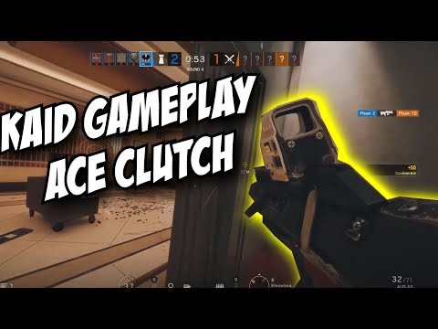 Rainbow Six Siege Leaked Kaid Gameplay ACE & CLUTCH !!! Kaid Full Loadout AUG & Scoped Pistol