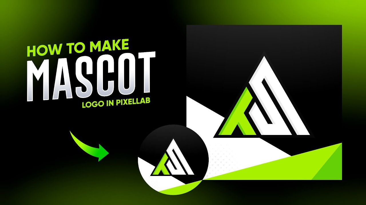 How to make a gaming logo in pixellab || Free fire mascot logo on android