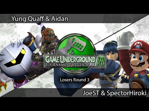 Yung Quaff & Aidan VS JoeST & SpectorHiroki | GUTS 4 Project M Doubles | Losers Round 3