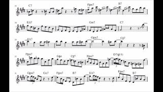 Phil Woods Solo on "Out of Nowhere" (Alto Sax Transcription)