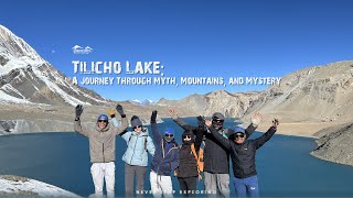 Trekking to Tilicho Lake through rugged high-altitude terrain