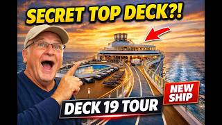STAR PRINCESS DECK 19 WALKING TOUR! NEW CRUISE SHIP TOP DECK FIRST LOOK