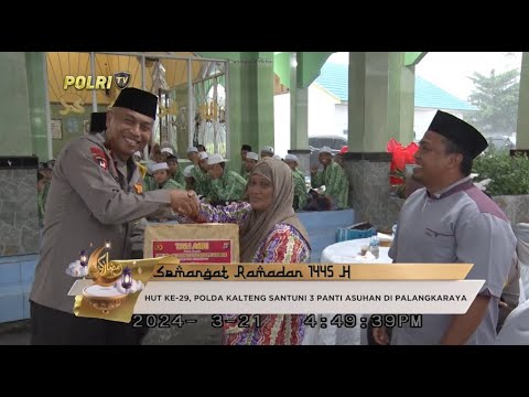 HUT KE 29 POLDA KALTENG SANTUNI 3 PANTI ASUHAN DI PALANGKARAYA