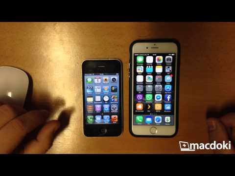 iPhone 4S 6.1.3 vs. iPhone 6 8.0.2 speed test