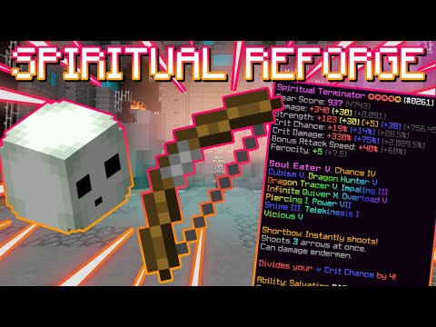 How to get 100% crit chance using a SPIRITUAL TERMINATOR! (Hypixel Skyblock)