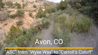 "ASC" from end of "Wyse Way" to "Carroll's Cutoff"