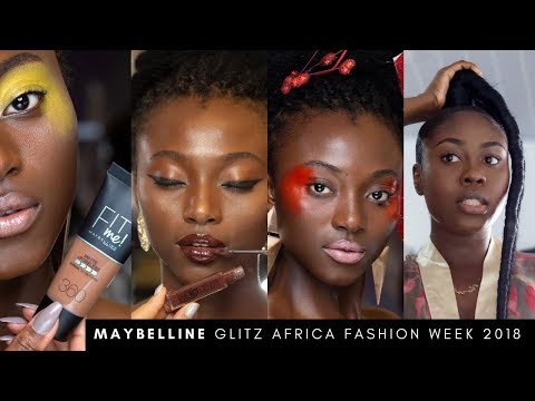 ALL THE ACTION WITH MAYBELLINE BACKSTAGE  at GLITZ FASHION WEEK 18  | JES VLOGS