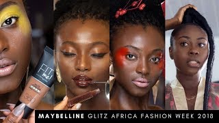 ALL THE ACTION WITH MAYBELLINE BACKSTAGE  at GLITZ FASHION WEEK 18  | JES VLOGS