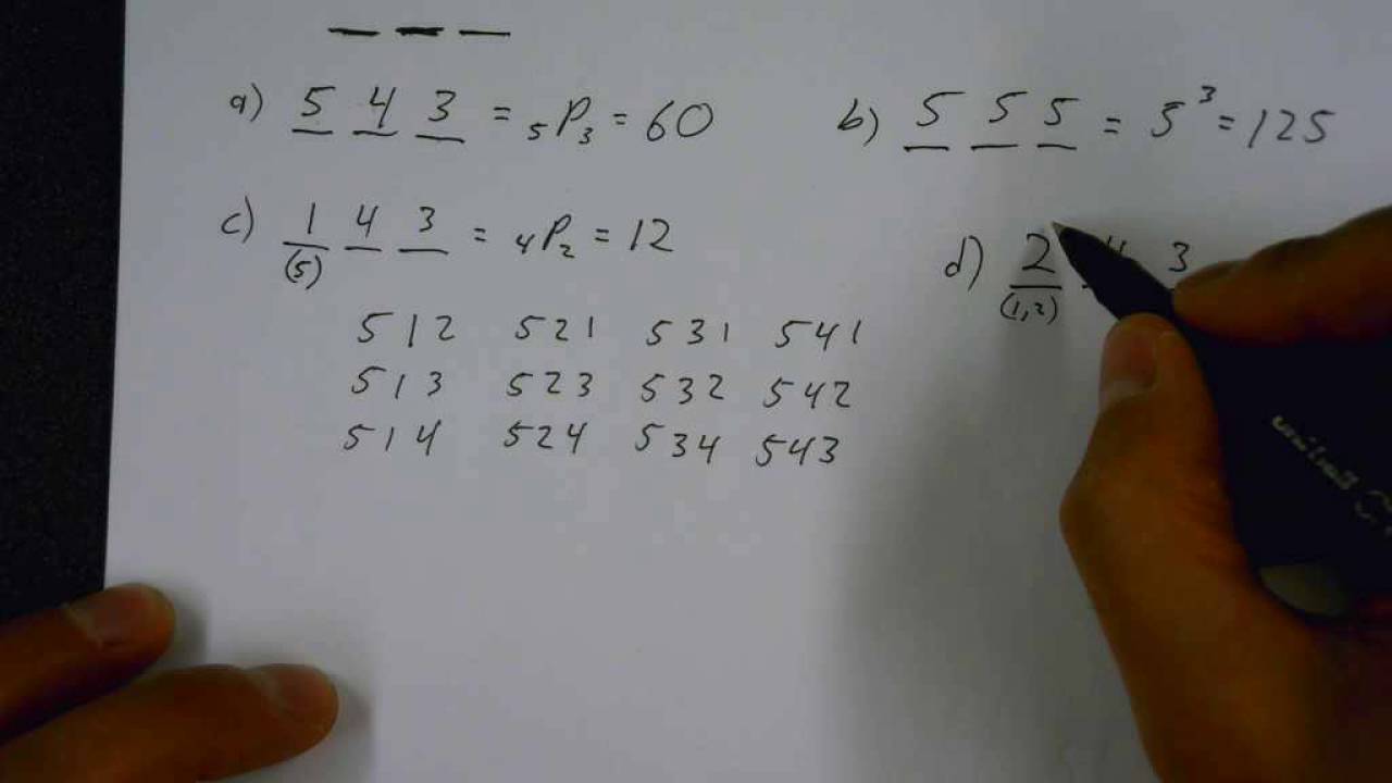 Permutations Examples 1