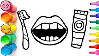 How to Draw a Smiling Mouth with Teeth | Easy Step by Step Tutorial