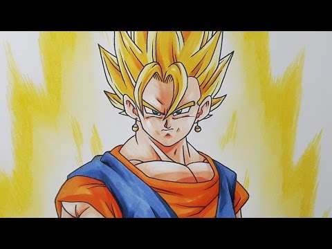 How To Draw Vegito Super Saiyan - Tutorial - YouTube