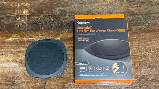 Spigen Essential Wireless Fast Charger F308W Zwart Opladers