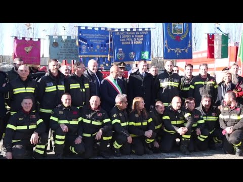 Mortara, inaugurata la nuova caserma dei pompieri