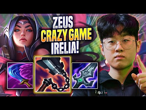 ZEUS CRAZY GAME WITH IRELIA! - T1 Zeus Plays Irelia TOP vs K'sante! | Preseason 2023
