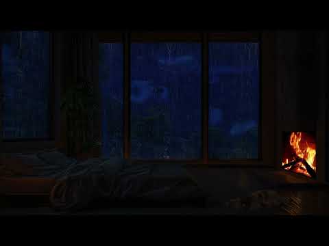 Trova la pace nella tempesta: rilassati con il fuoco e la pioggia per una mente chiara