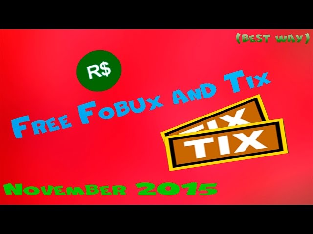 How To Get Free Robux And Tix - roblox how to get free robux and tix 2014