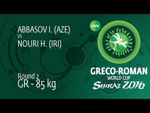 Round 2 GR - 85 kg: I. ABBASOV (AZE) df. H. NOURI (IRI), 6-4