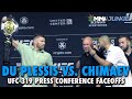 UFC 319 Dricus Du Plessis Khamzat Chimaev Get Intense During Press Conference Faceoff