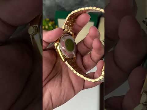 Golden rolex watch for men