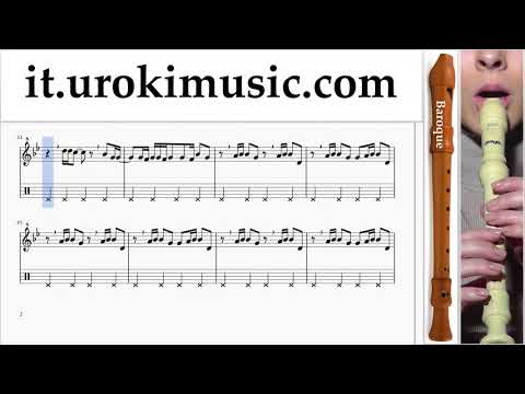 Corso di Flauto Dolce B. Major Lazer & DJ Snake - Lean On Tablature Tab Parte#2 um-i276