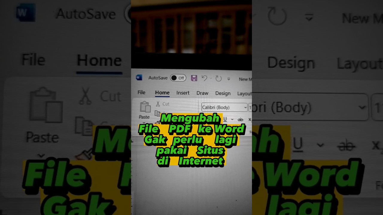 cara paling simple mengubah file pdf ke word #kuncikantor #pdf #editpdf #caracepat
