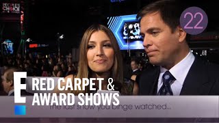 Against the Clock with...Michael Weatherly & his wife, Bojana Jankovic | E! People's Choice Awards