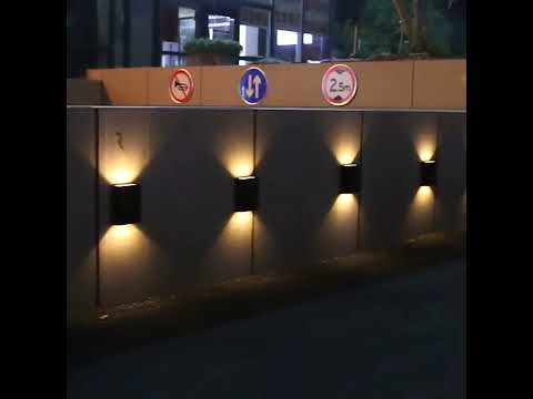 Goapa Lauko šviestuvas su saulės baterija, 2 vnt video