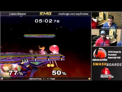 Hammertime vs Toast   Smash@York 5   Melee Singles Bracket