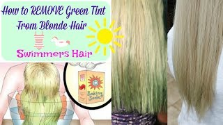 How To Get Rid of Swimmers Hair- All Natural At Home Recipe- Swimmers Green Hair Removal