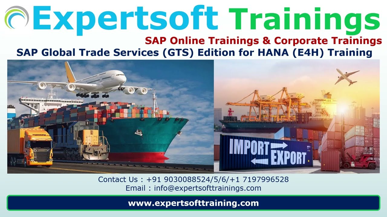 SAP GTS Edition for HANA (E4H 2023 Training)
