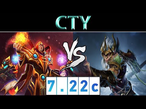 CTY [Invoker] vs [Monkey King] ► CN Ranked ► Dota 2 7.22c