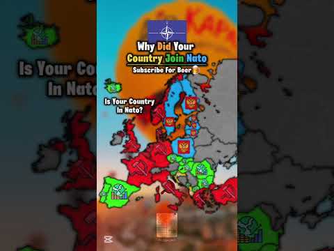 Why Did Your Country Join NATO #map #mapping #flag