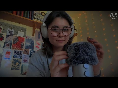 ｡･:*˚:✧｡ ASMR trigger words for rest and relaxation 🌙 (fluffy mic, hand movements, etc.)