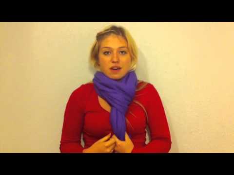 Schal binden - Anleitung