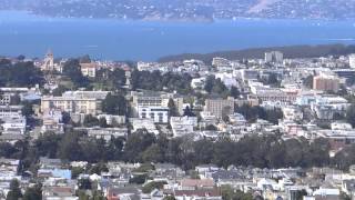 preview picture of video '2014 San Francisco - Vista della città dalle Twin Peaks. (24.08.2014)'