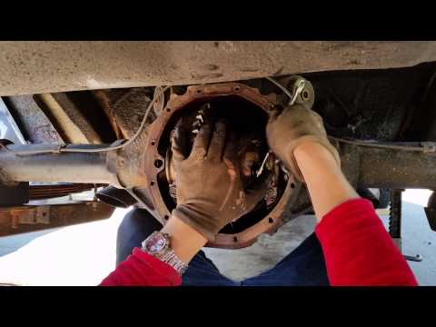 part 3 center pin, cross shaft removal , posi install 12 bolt rear end. limited slip differential