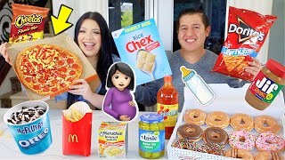 EATING ALL MY WEIRD PREGNANCY CRAVINGS! 24 Weeks, Baby Update!