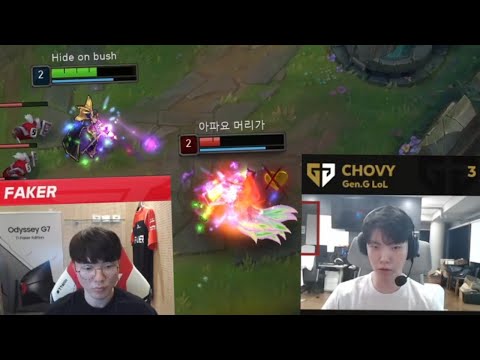 Faker Meets Chovy in SoloQ - Best of LoL Stream Highlights (Translated)