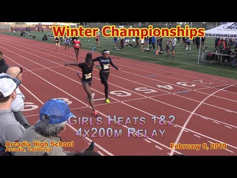 2019 TF - Winter Championships - 4x200 (Girls, Both Heats)