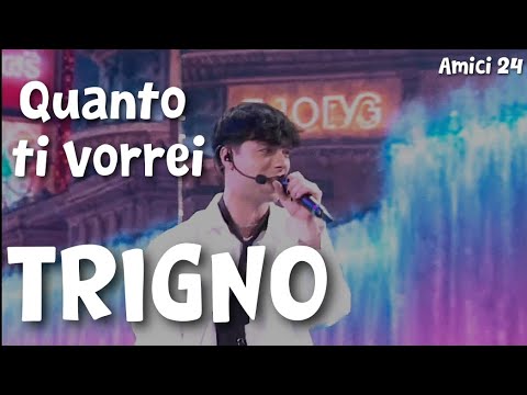 TRIGNO - Quanto ti vorrei (Audio e testo) | Serale Amici 24 cover