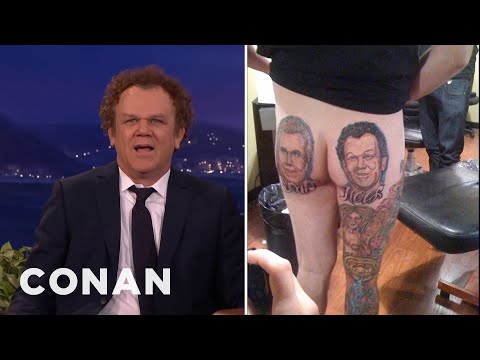 John C. Reilly Is Aghast At This Insane "Step Brothers" Tattoo | CONAN on TBS