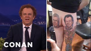 John C. Reilly Is Aghast At This Insane "Step Brothers" Tattoo  - CONAN on TBS