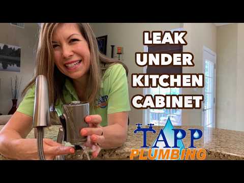 HOW TO FIX A COMMON LEAK UNDER KITCHEN SINK CABINET