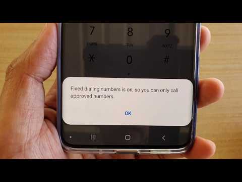 Android: Solve Fixed dialing numbers is on, so you can only call approved numbers